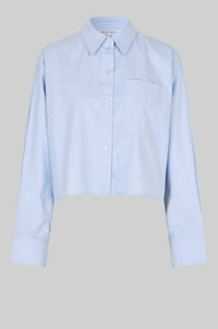 Second Female Baulo Cropped Shirt cashmere blue