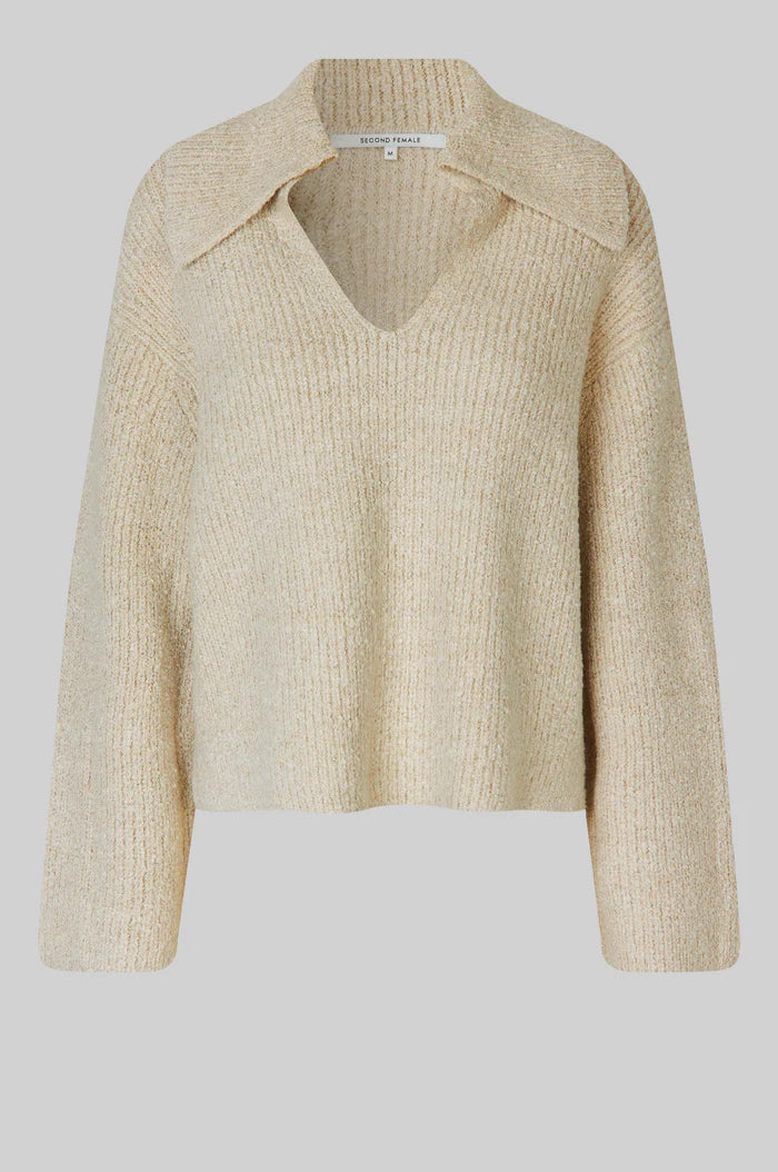 Second Female Gerda Knit Collar summer sand