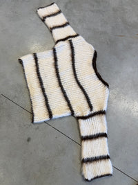 Kuscheliger Strickpullover COZY DREAM creme/braun
