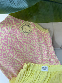 Sweatshirt kurzarm LEO rosa/buttermilk lemon LOVE YOU TO THE MOON