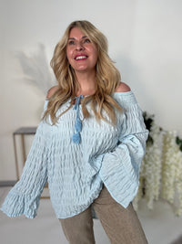 Tunikabluse BOHO BESTIE hellblau