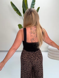 Basic Top mit Spitze EVERYDAY`S FAVORITE schwarz