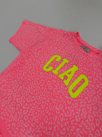 Statement Sweatshirt pink/rosa CIAO LEO gelb