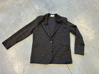 Stretch Butterstoff Blazer LOOK TO THE SKY LEO blackbrown