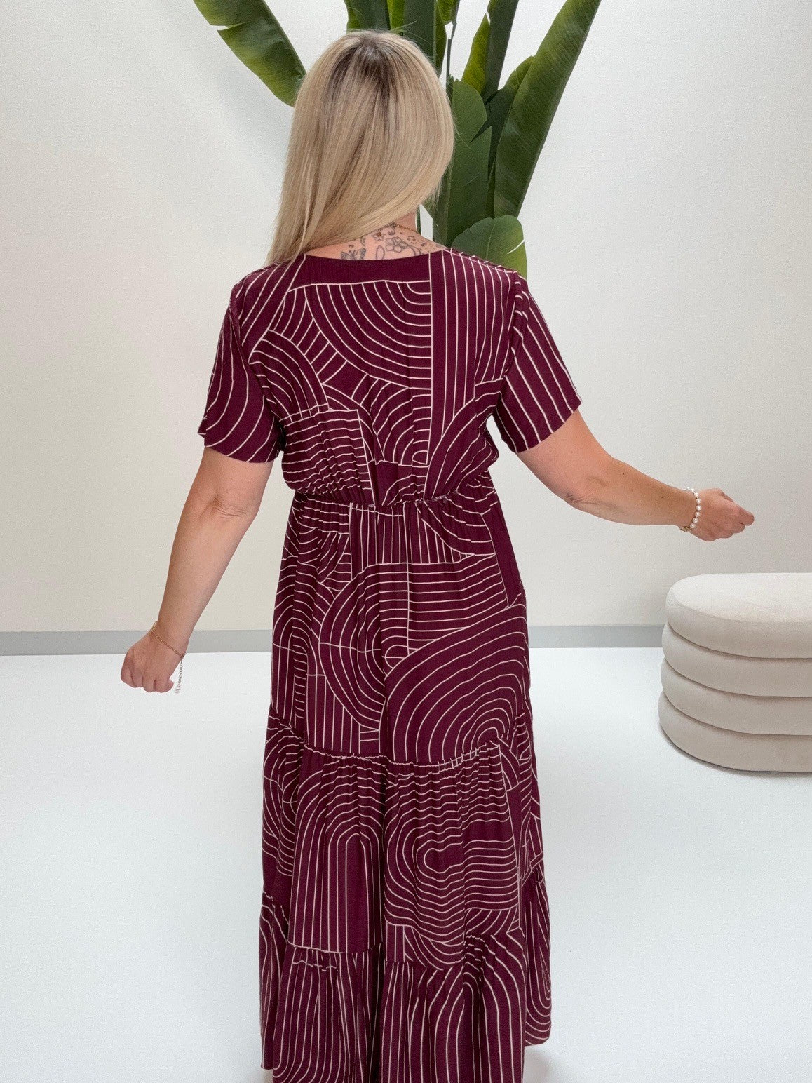 Kleid LUXURY CLEAN GIRL burgundy