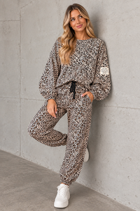 Sweat Pants LEO CRUSH creme