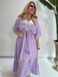 Kleid BOHO Sparkle  lila Multi