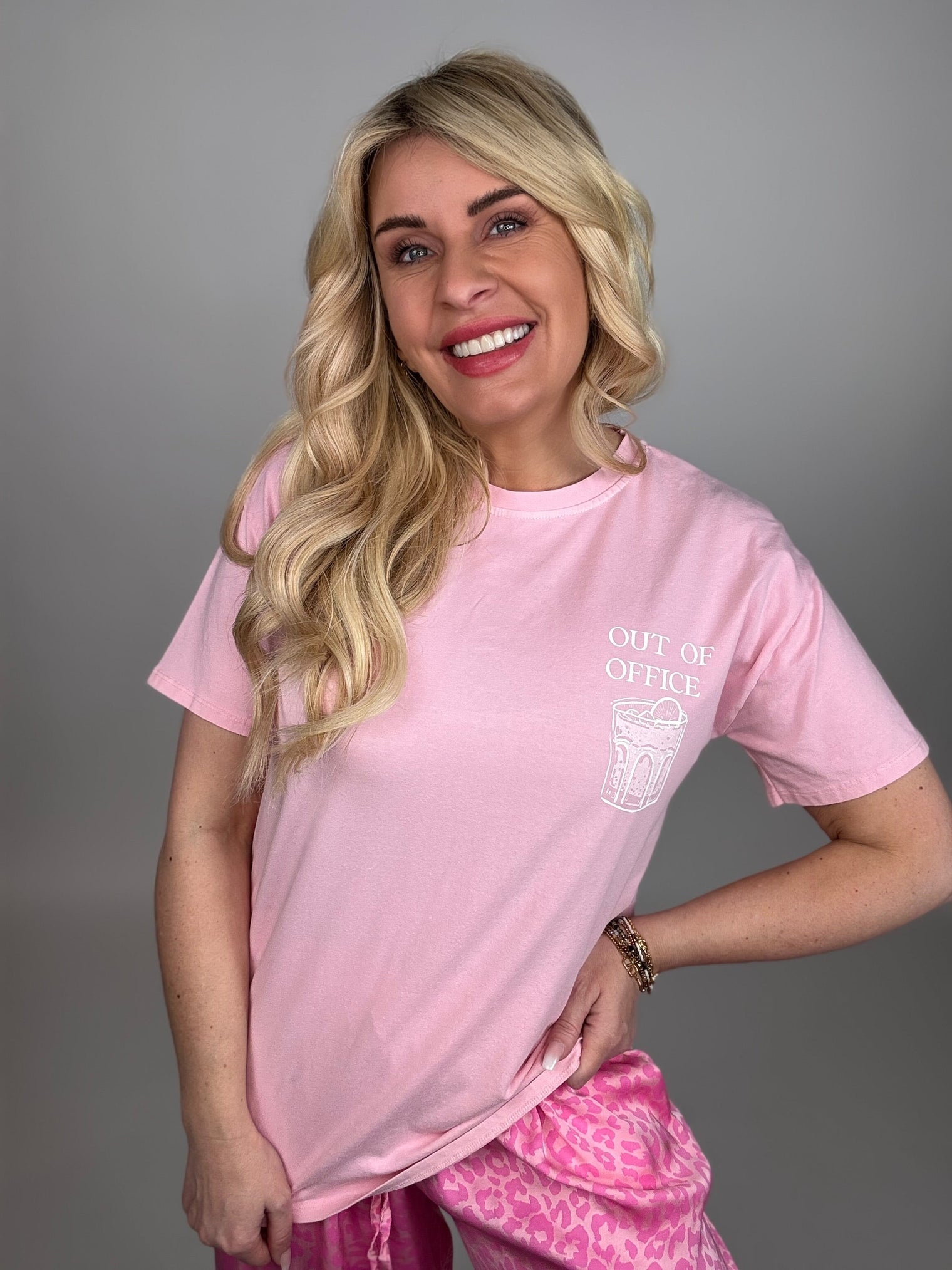 Statement Shirt out of Office Rosa