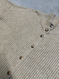 Strickjacke mit Knopfleiste beige