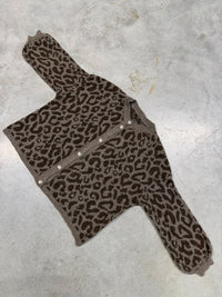 Strickjacke mit Knopfleiste LEO taupe/chocolate