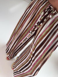 Butterstoff Hose COLORFUL SUMMER braun/grün/beige/rosa