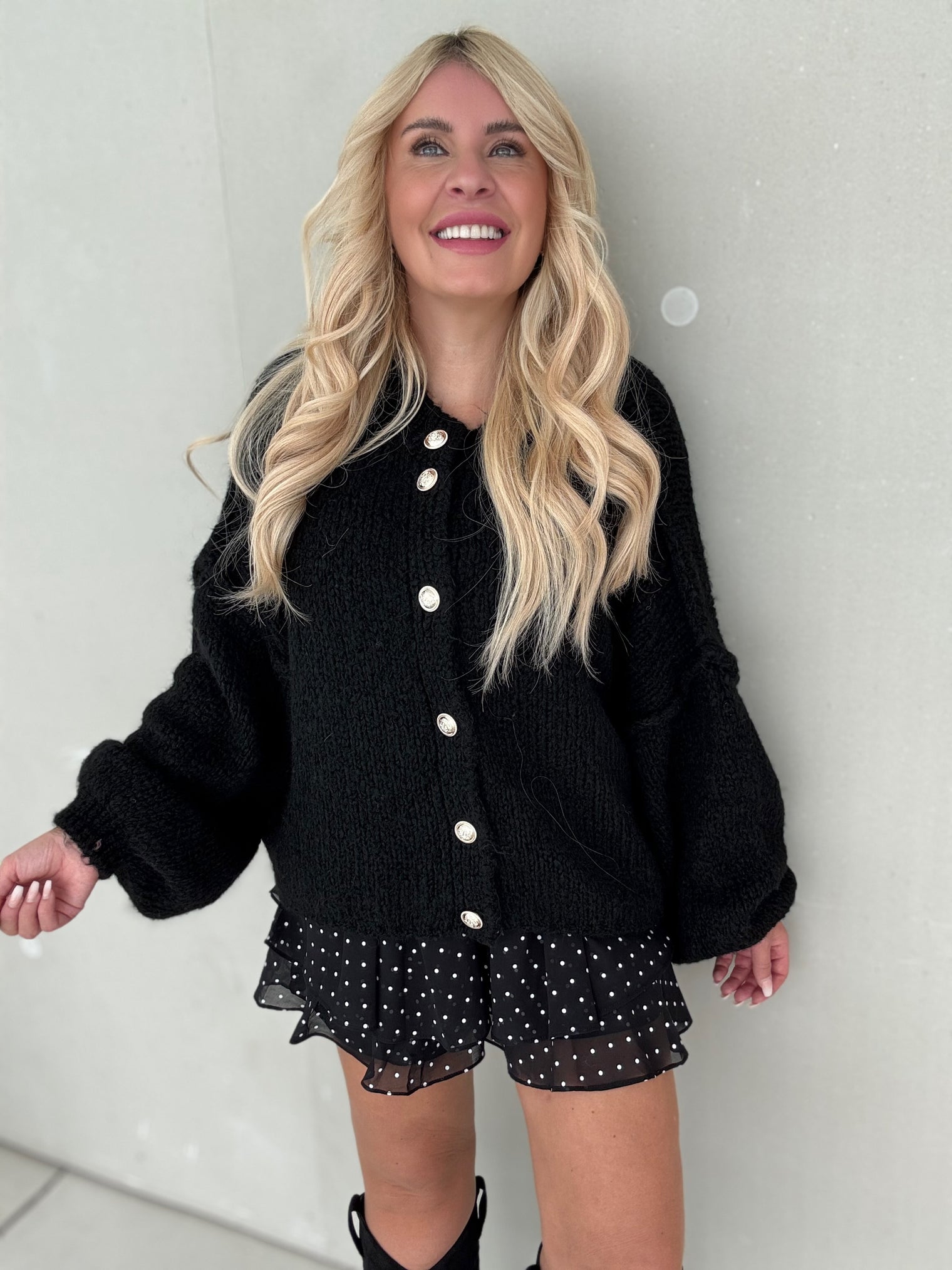 Strickjacke SUPER SOFT schwarz