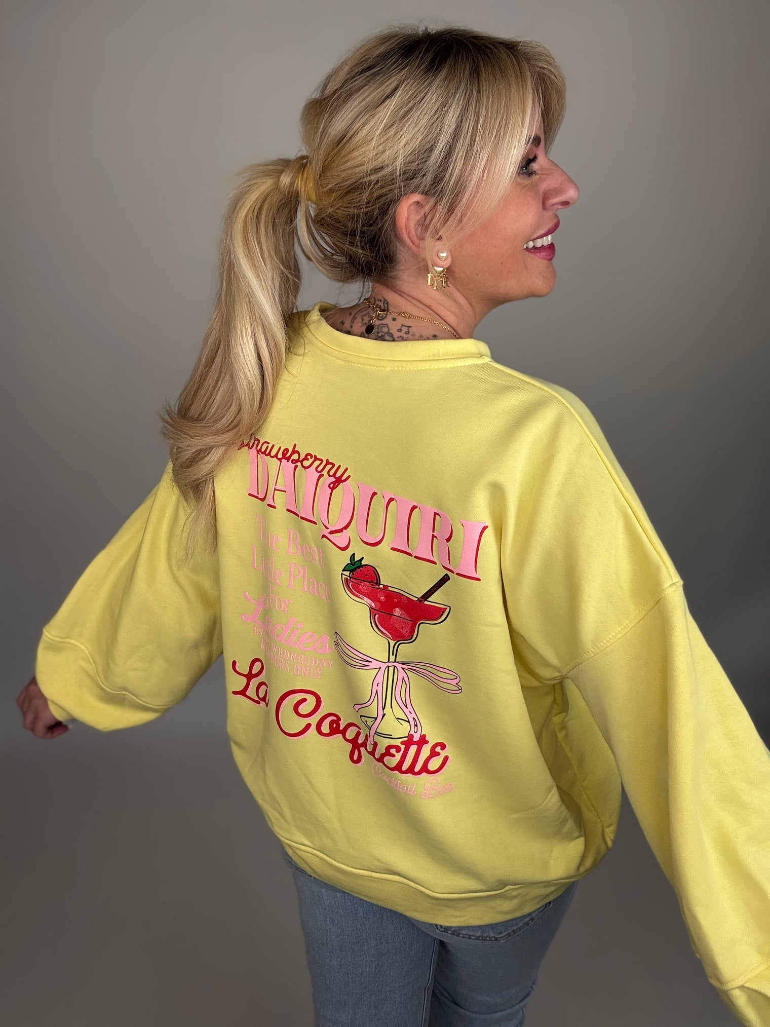 Sweater Strawberry Daiquiri gelb