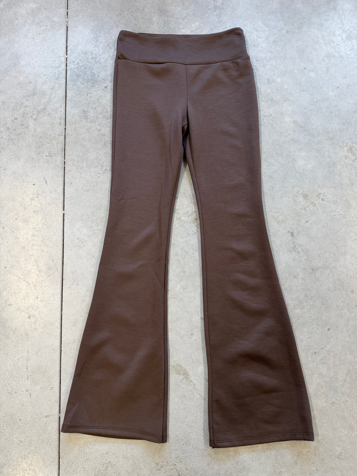 Butterstoff Bootcut Leggings mit ausgestelltem Bein chocolate