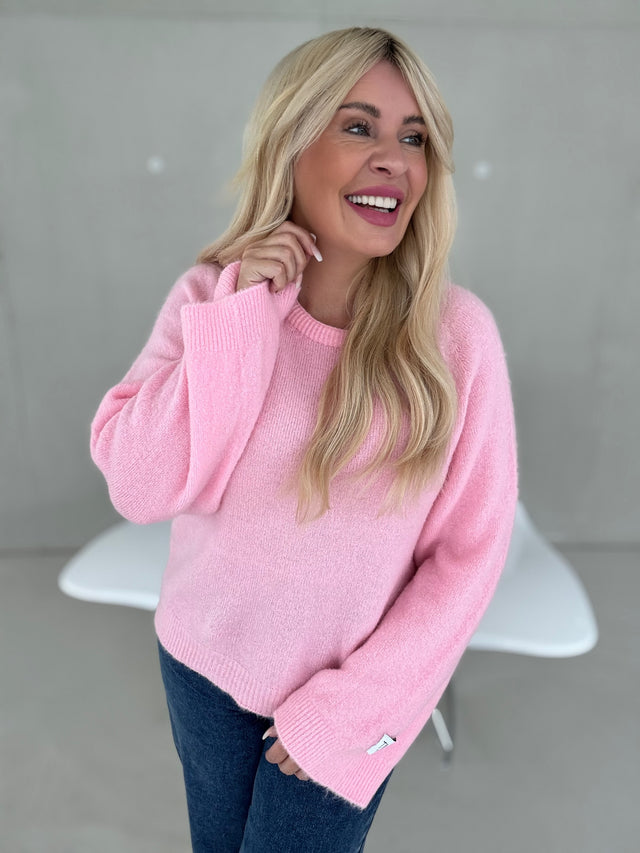Signature Strickpullover Baby Alpaka rose