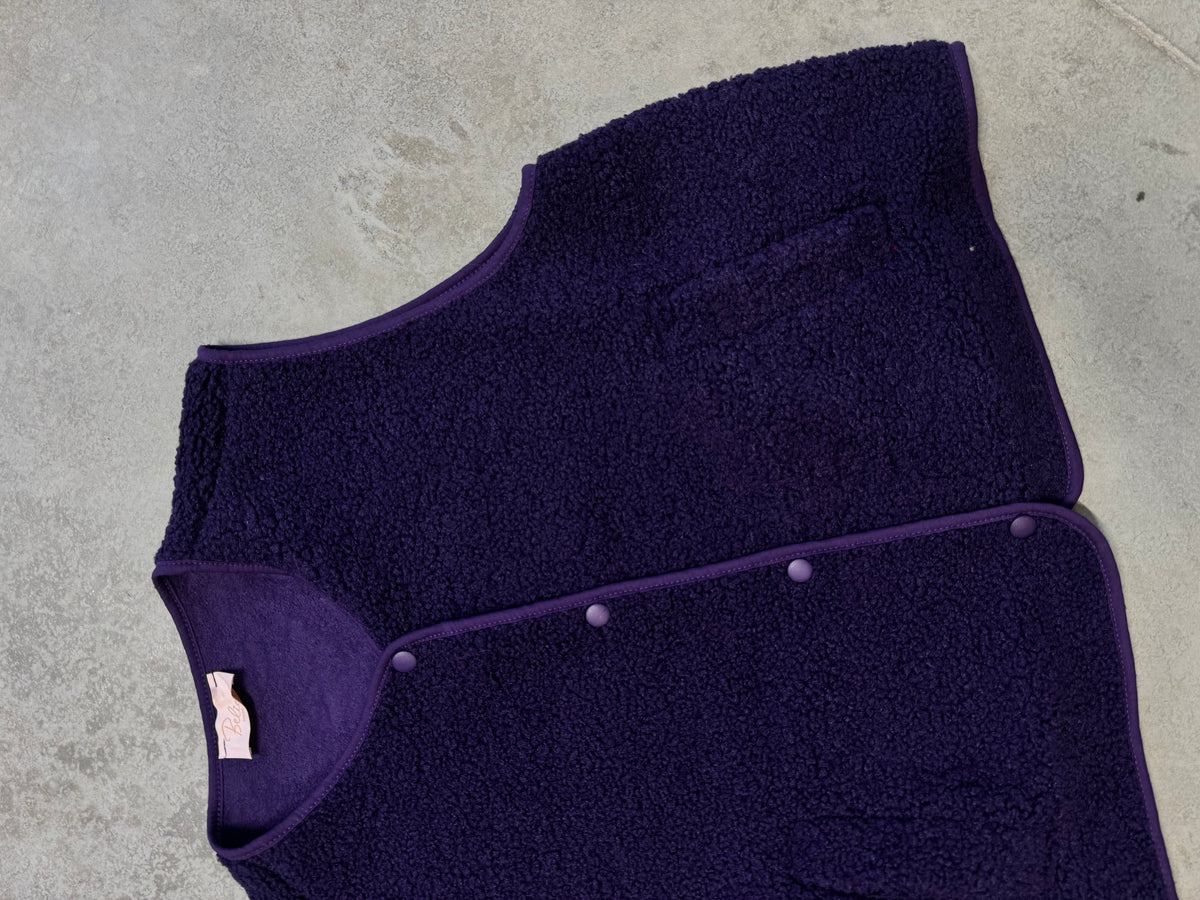 Signature Weste Teddy dark violet