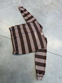 Sweater mit Rückenprint C'EST LA VIE toffee/chocolate