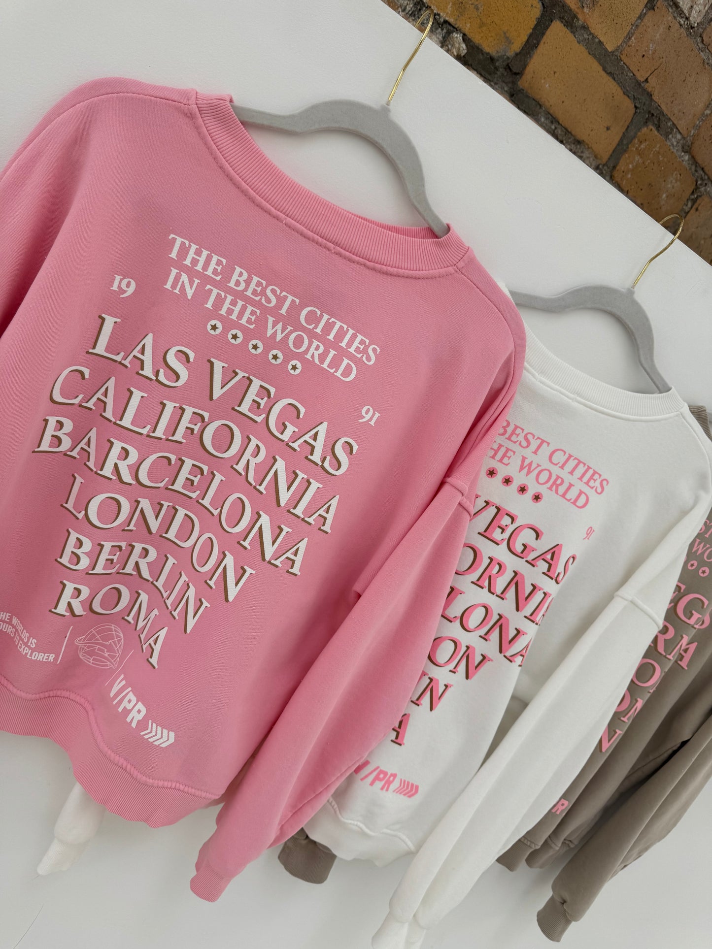 Sweater THE BEST CITIES IN THE WORLD rosa