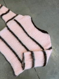 Kuscheliger Strickpullover COZY DREAM rosa/braun