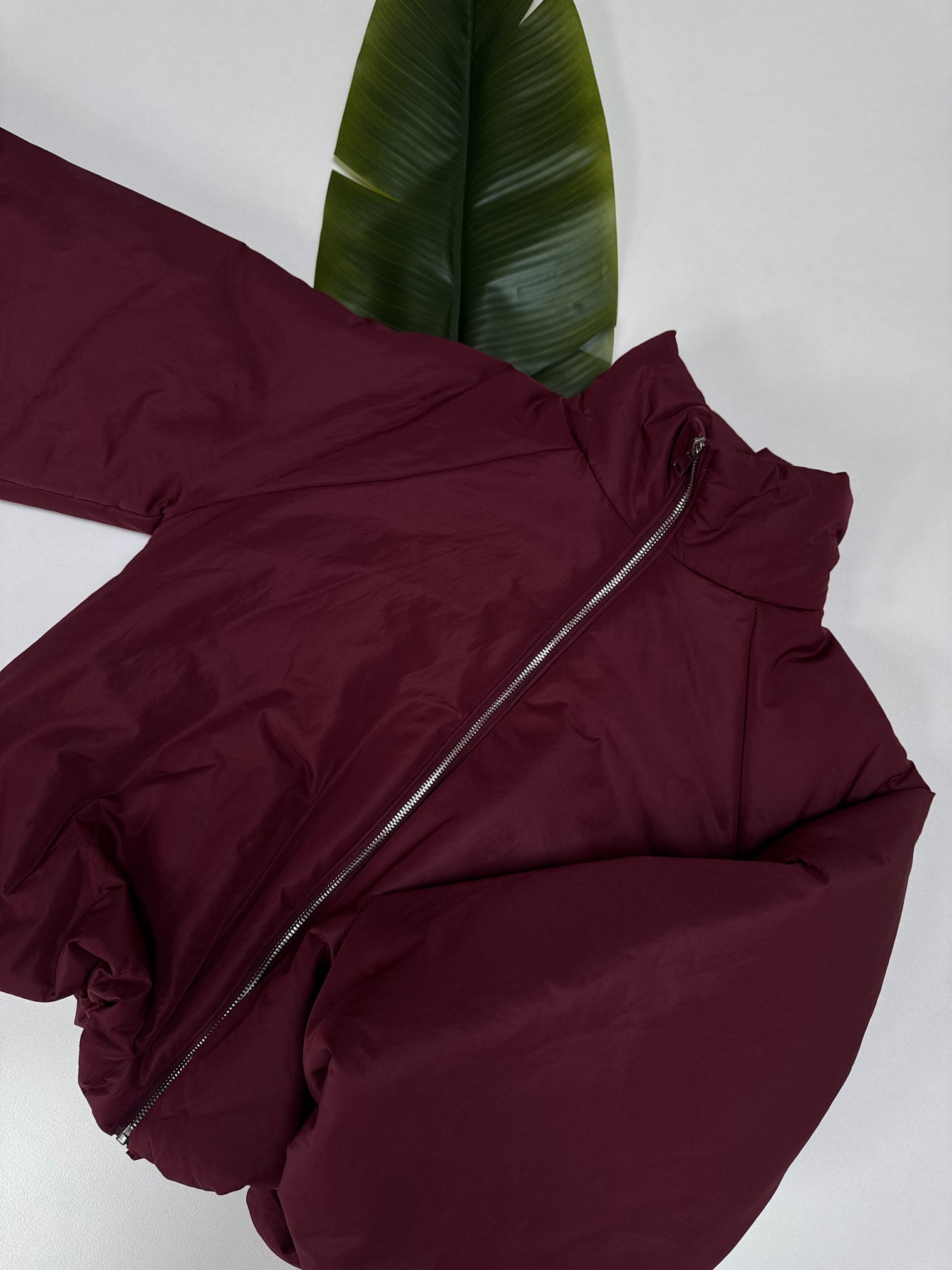 Jacke PUFFY POWER mit Reißverschluss burgundy