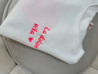 Sweatshirt kurzarm mit Rückenprint LA DOLCE VITA weiß