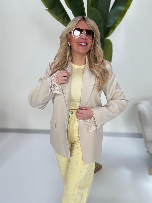 Blazer BUSINESS LACE LADY beige