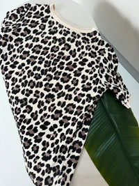 Basic Shirt creme LEO POWER braun