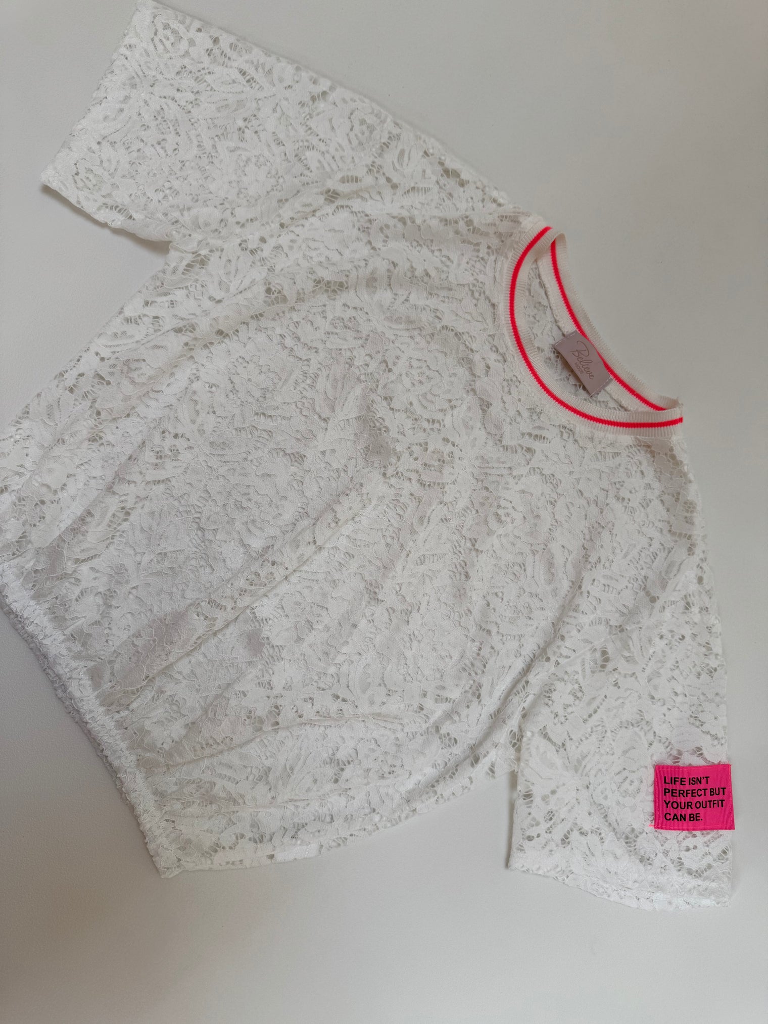 Spitzen Set LACE MEETS PINK mit Patch