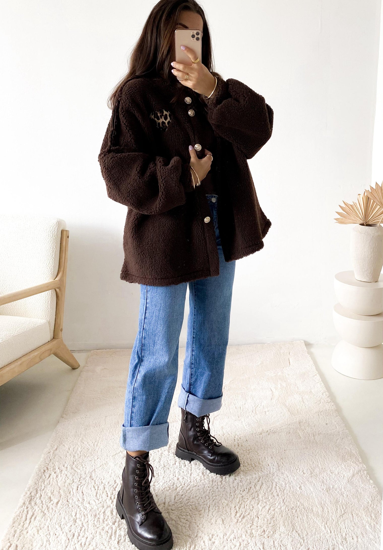 Teddyjacke Chocolate HEART OF GOLD