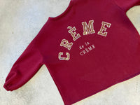 Sweater mit Rückenstickerei CREME DE LA CREME burgundy