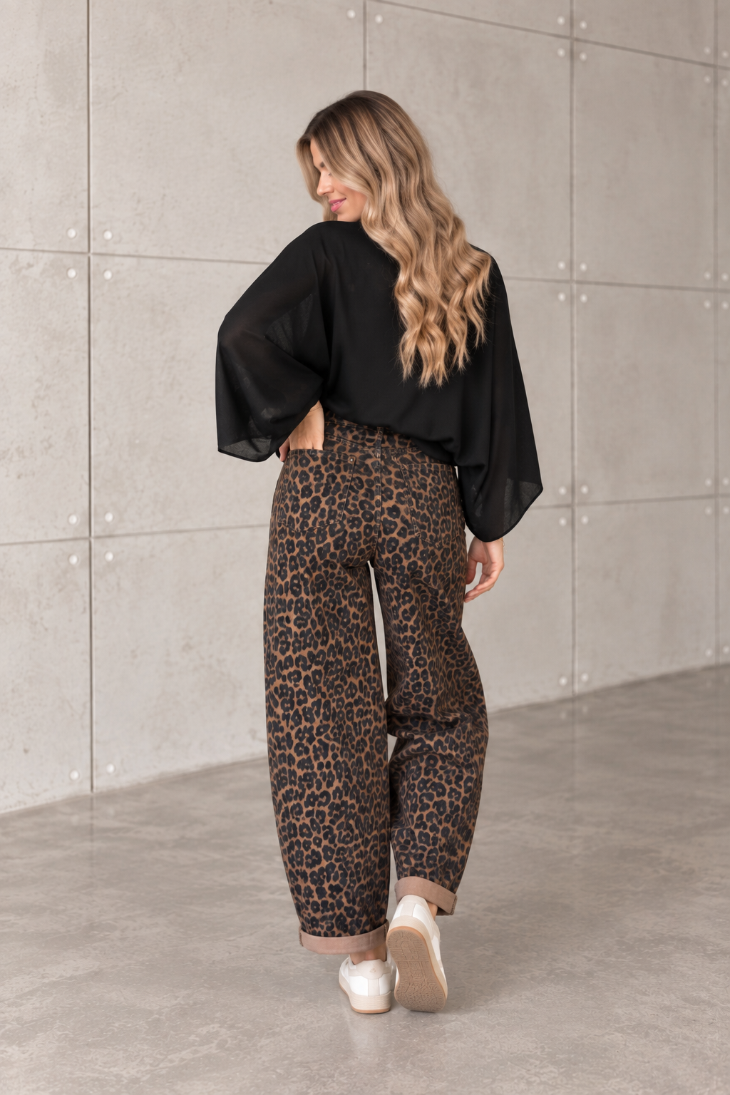 Stretch Ballon Jeans CAMEL CHOCOLATE LEO