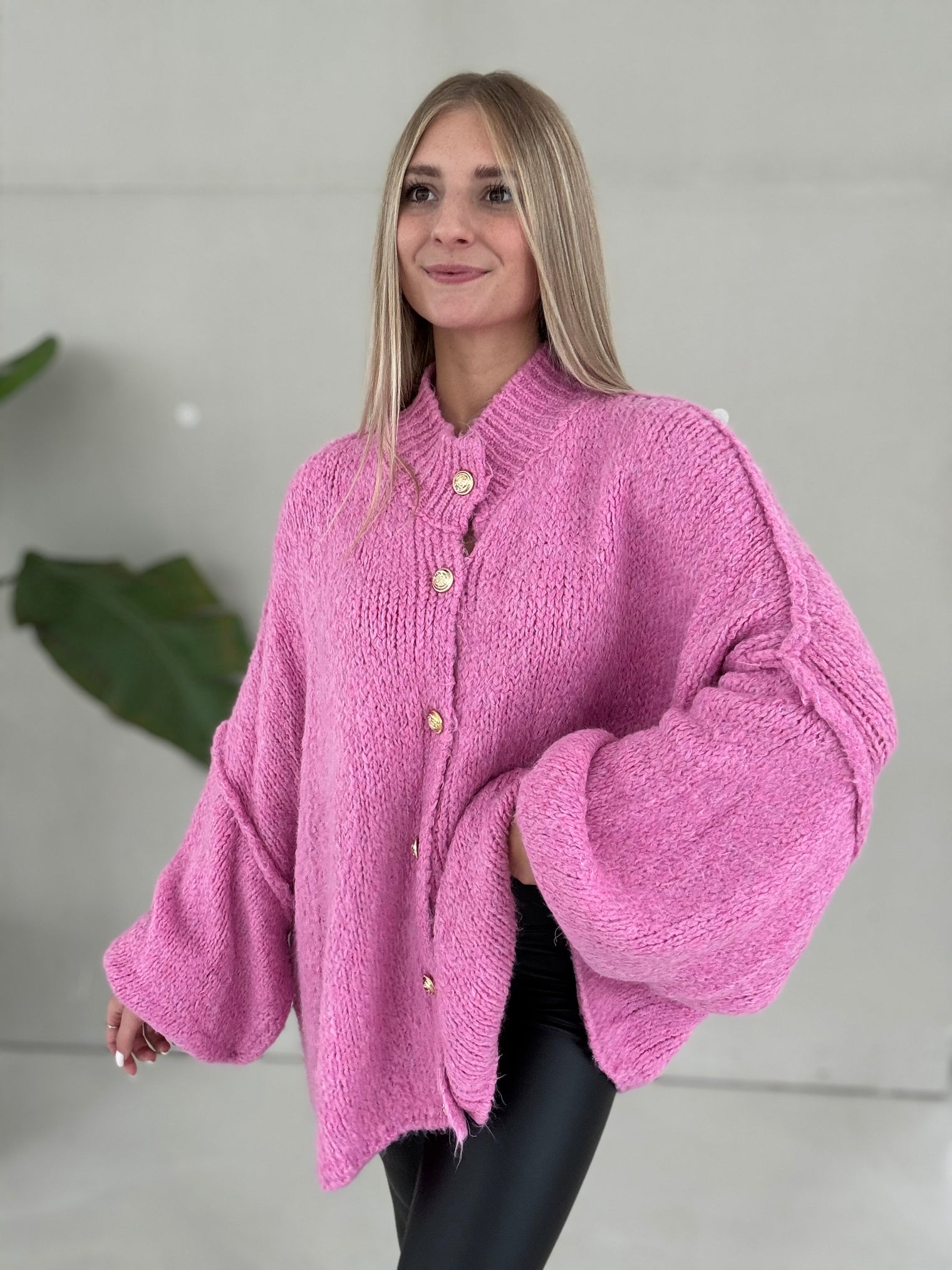Strickjacke SUPER SOFT Candy pink