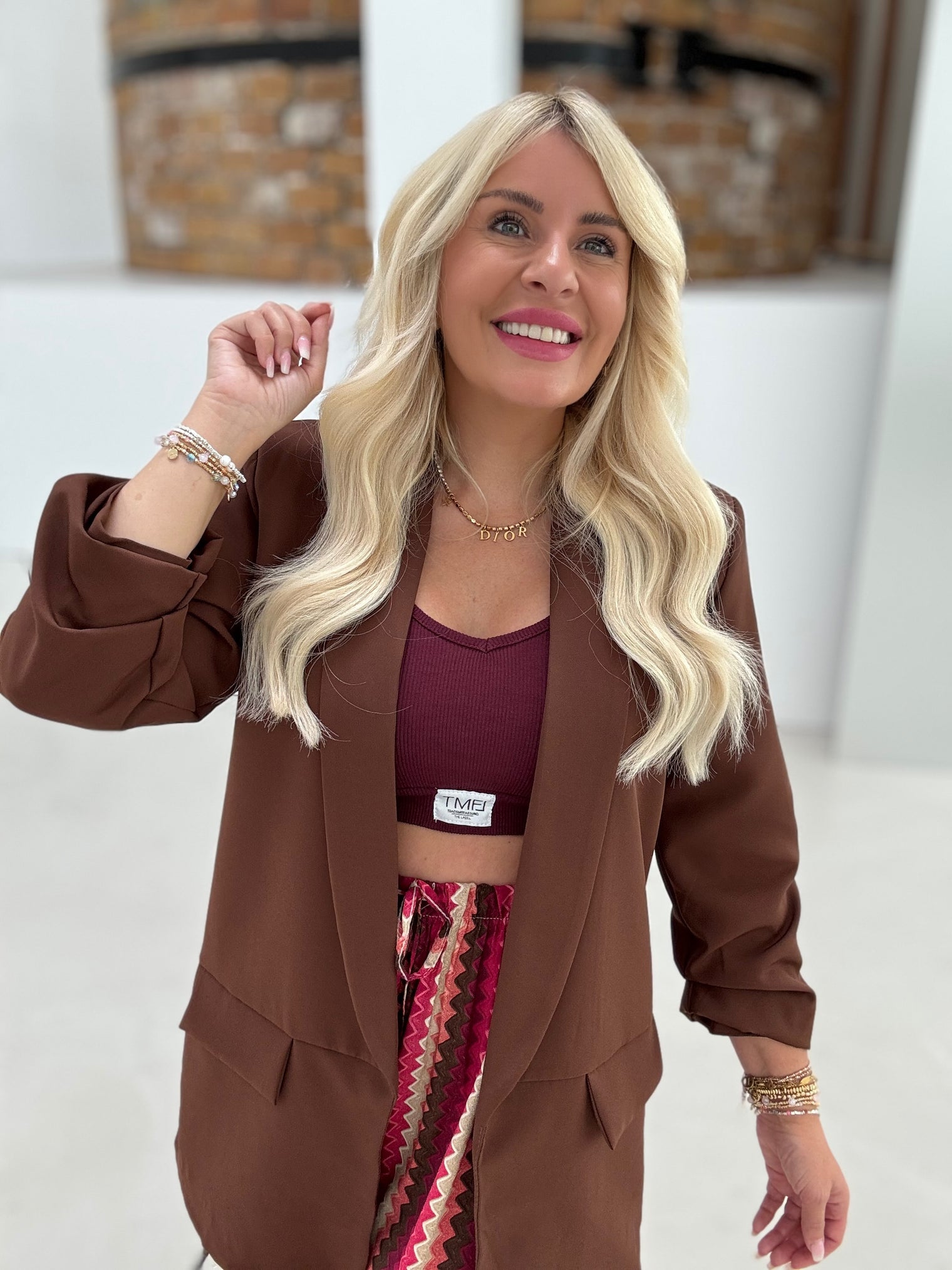 Blazer BASIC LOVE chocolate