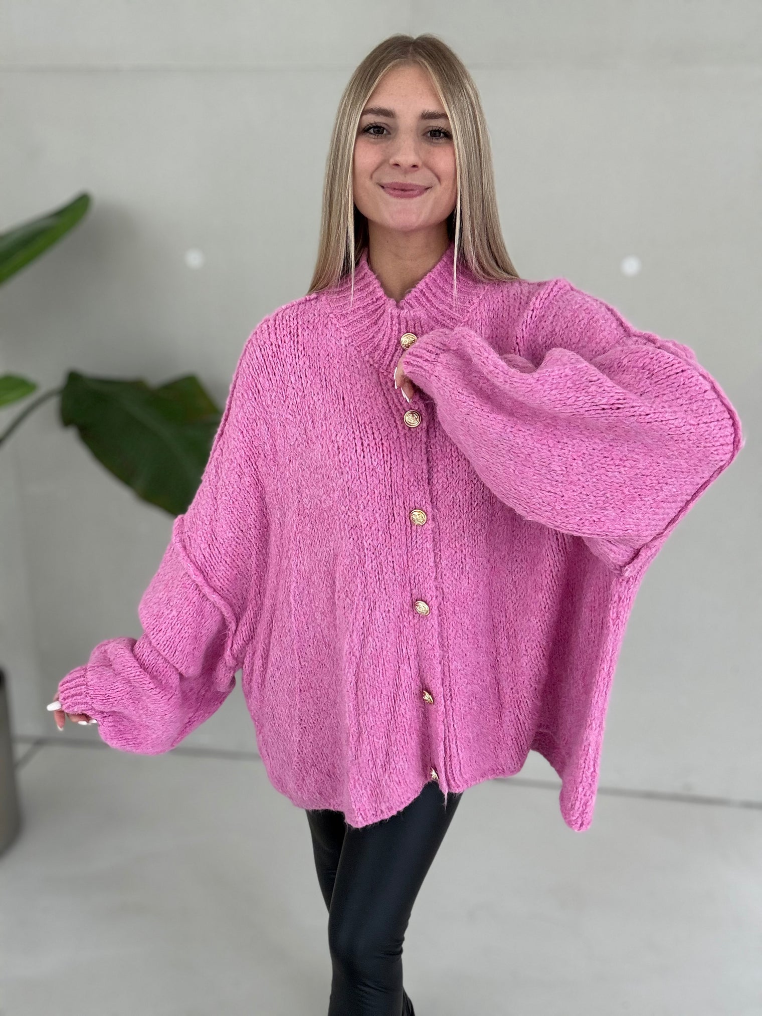 Strickjacke SUPER SOFT Candy pink