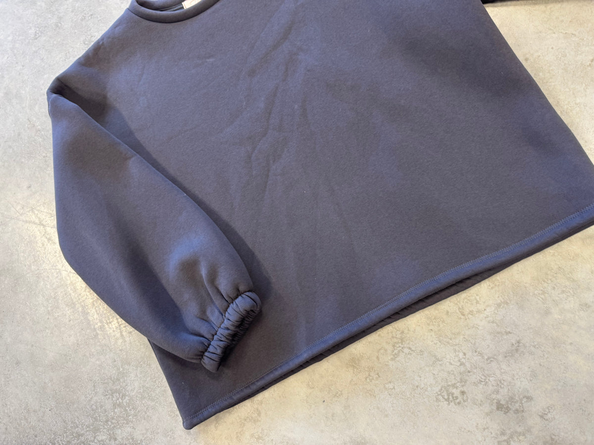 Sweater mit Rückenprint DONT CARE CLUB grau