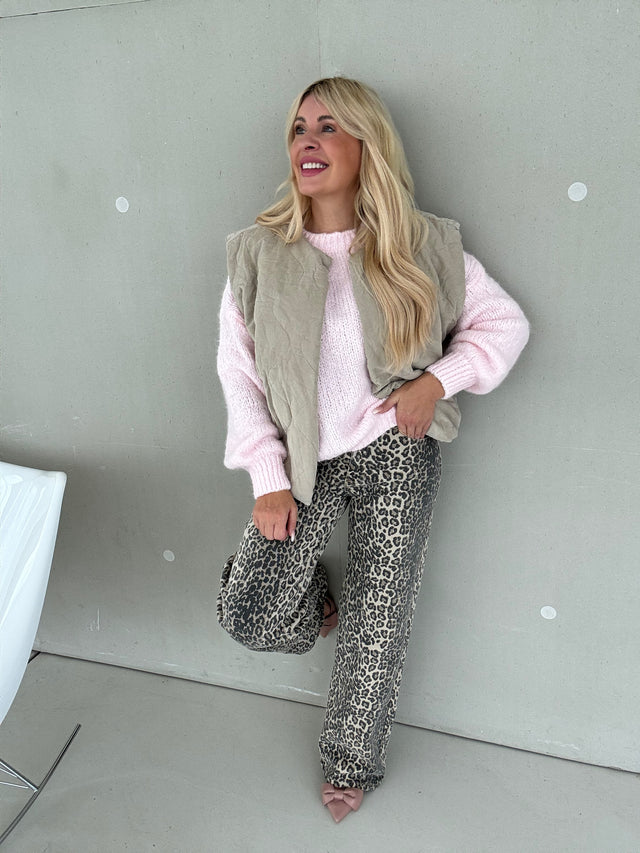 Steppweste TAUPE