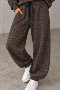 Sweat Pants LEO CRUSH chocolate