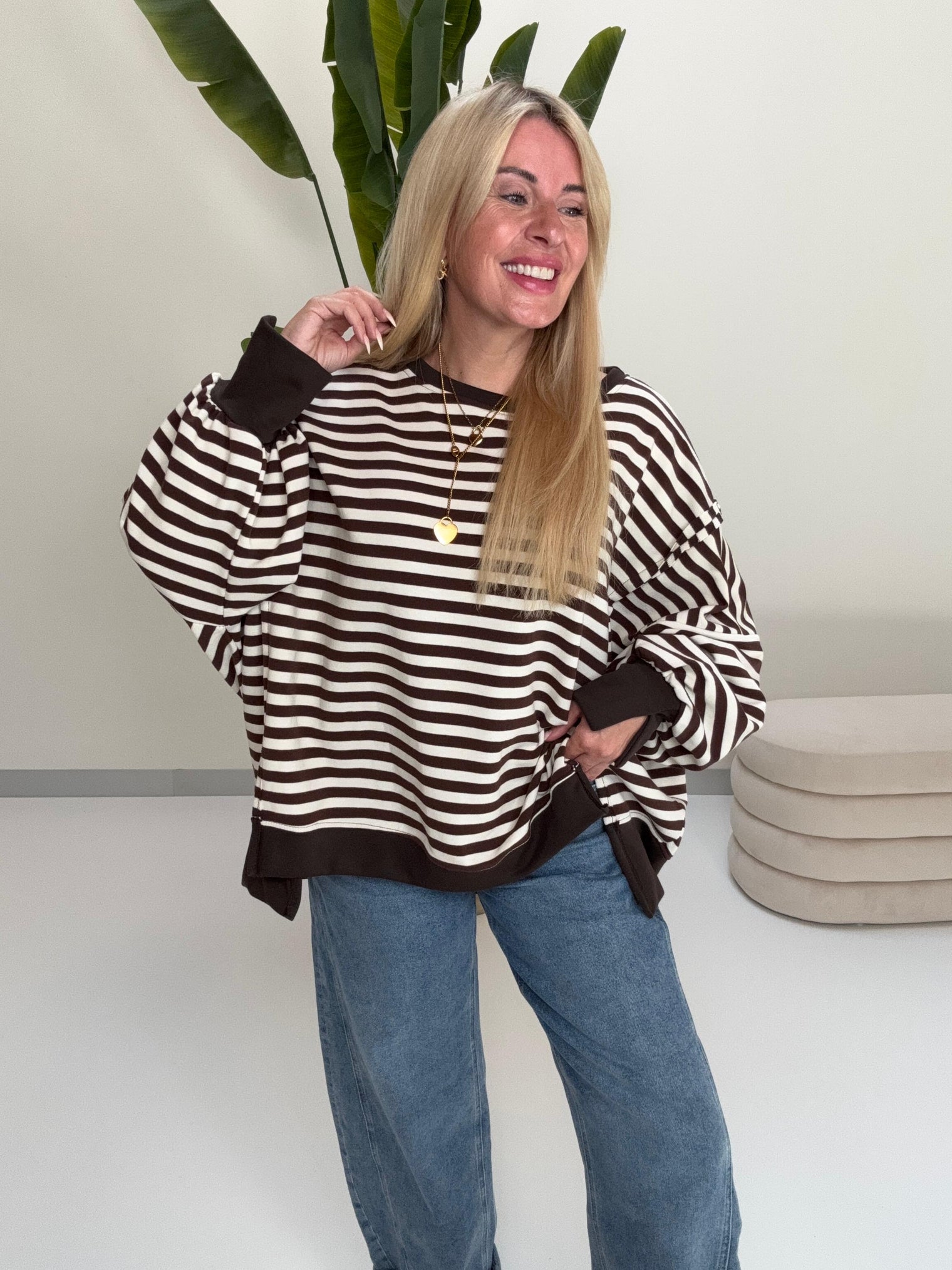 Oversize Sweater Coffee/creme COFFEE CREMA