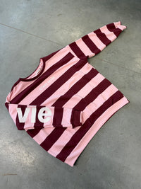 Sweater mit Rückenprint C'EST LA VIE burgundy/rosa