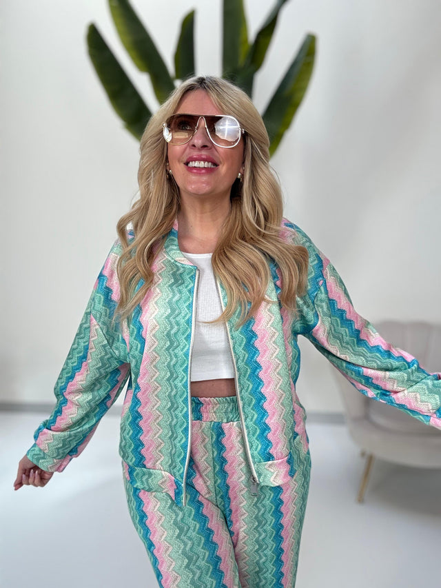 Jacke mit Reißverschluss LUXURY PASTELL VIBES