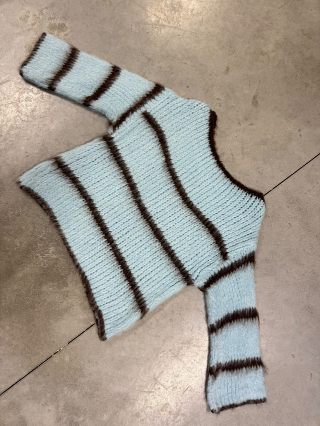 Kuscheliger Strickpullover COZY DREAM blau/braun