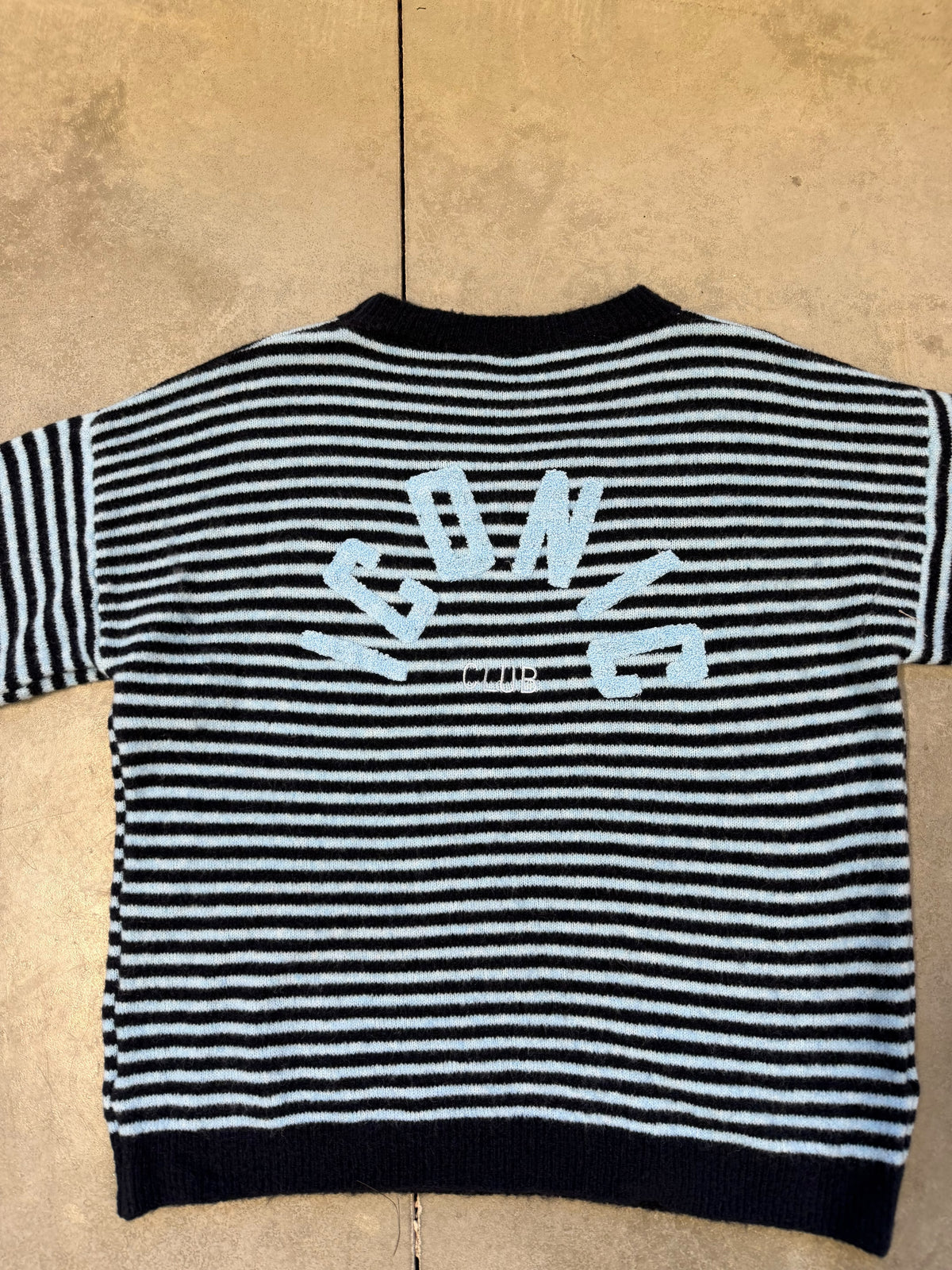 Kuscheliger Strickpullover ICONIC CLUB navy/hellblau