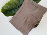 Velours Hosenrock mit leichtem Schlitz soft taupe