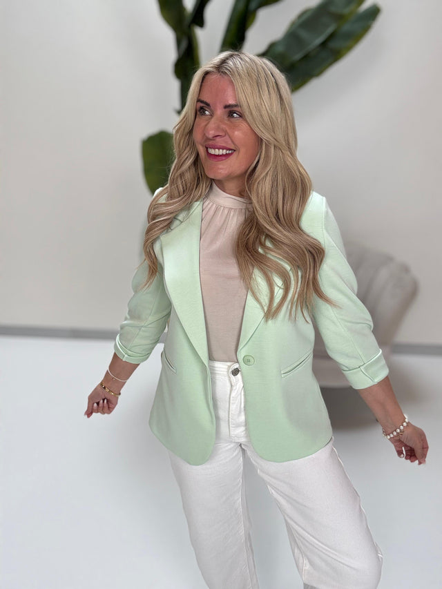 Stretch Butterstoff Blazer LOOK TO THE SKY mint