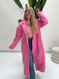 Oversize Mantel TRUST PINK mit seitlichen Taschen