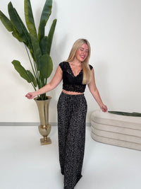 Top mit Spitze LACE ELEGANCE schwarz