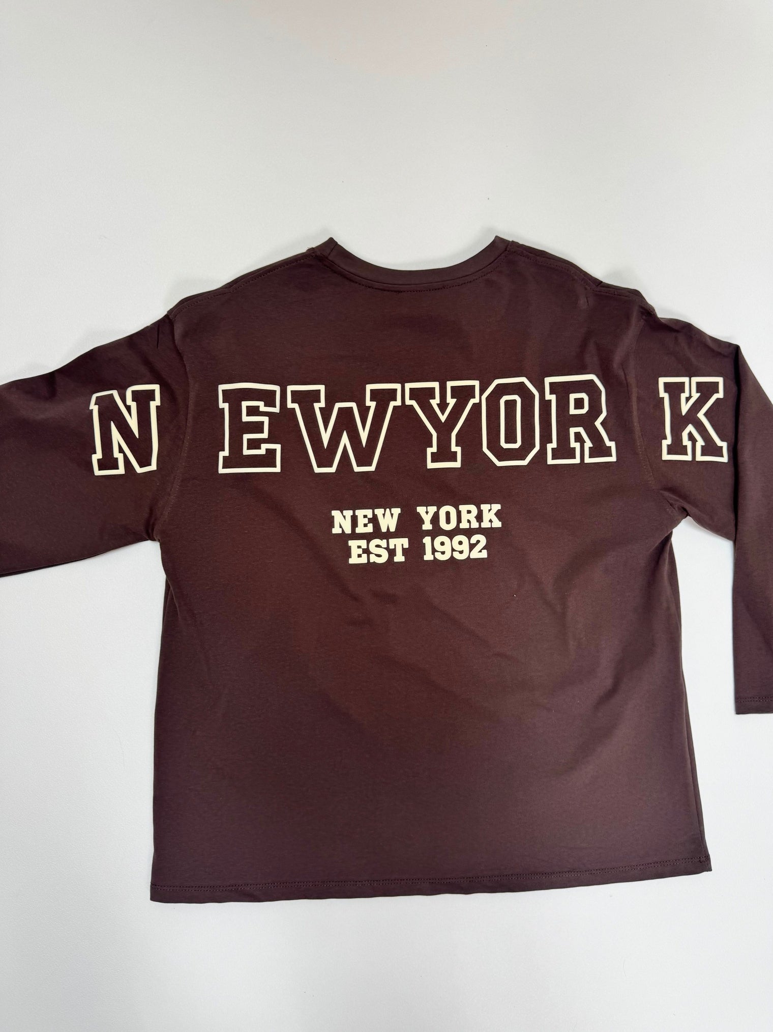 Statement Sweater braun NEW YORK
