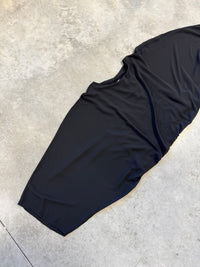 Transparent Bluse im Fledermaus Schnitt schwarz