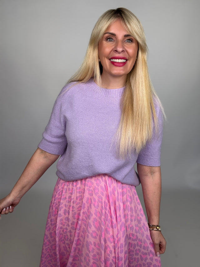 Strick Shirt COZY ALPAKA candy flieder