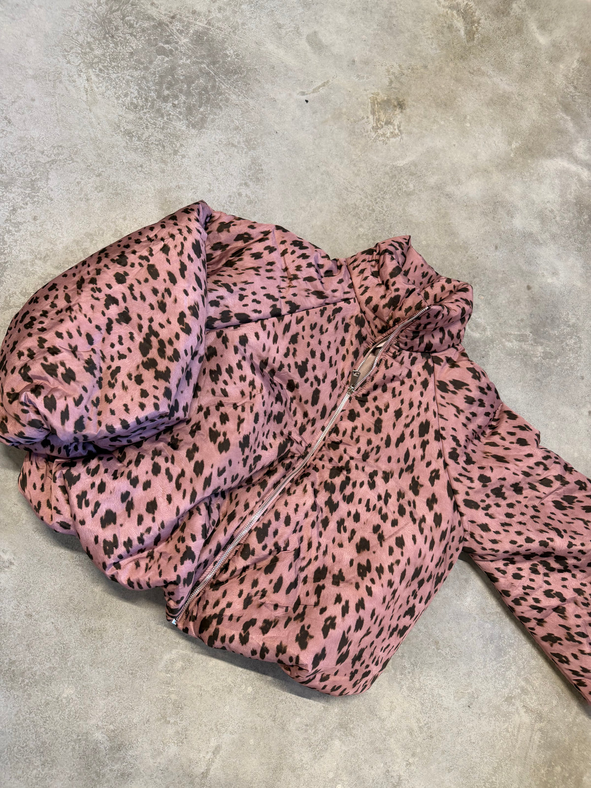 Jacke PUFFY POWER mit Reißverschluss rosé/pflaume REH